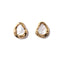 Vintage Mother of Pearls Shell Gold Earrings - Zafari Studio Jewelry